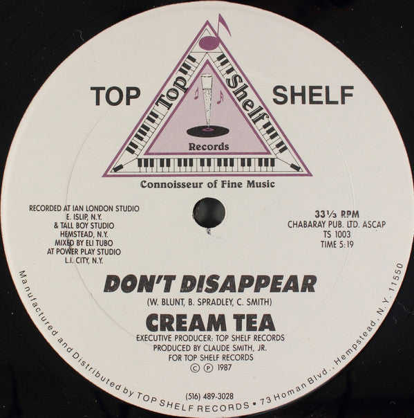 Cream Tea : Silhouettes / Don't Disappear (12")
