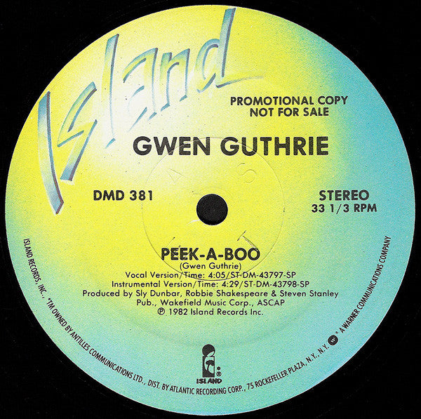 Gwen Guthrie : Peek-A-Boo (12", Promo)