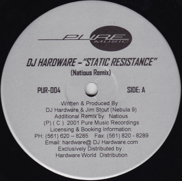 DJ Hardware : Static Resistance (Disc 1) (12")