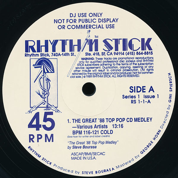 Various : Rhythm Stick 1-1 (2x12", Comp, Promo)