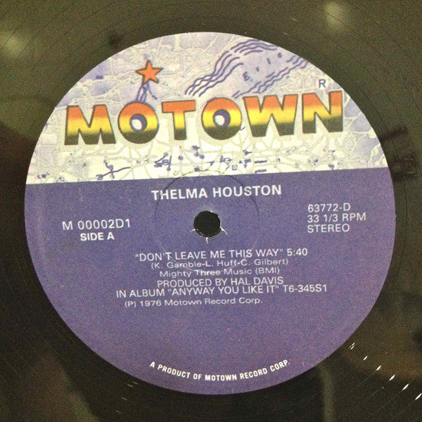 Thelma Houston / Commodores : Don't Leave Me This Way / Fancy Dancer (12", Single, RE)