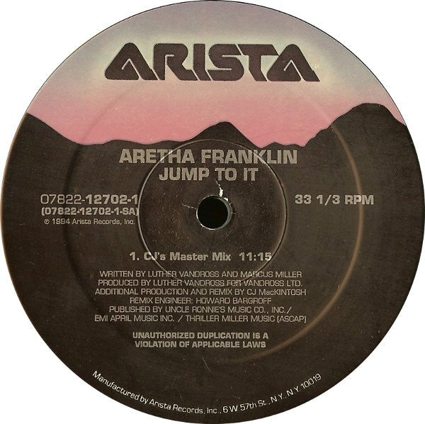 Aretha Franklin : Jump To It / Willing To Forgive (12")