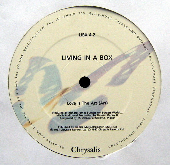 Living In A Box : Love Is The Art (12")