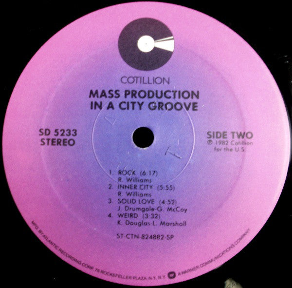 Mass Production : In A City Groove (LP, Album, P/Mixed, Spe)
