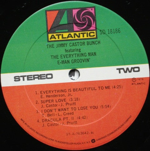 The Jimmy Castor Bunch Featuring The Everything Man : E-Man Groovin' (LP, Album, RI)