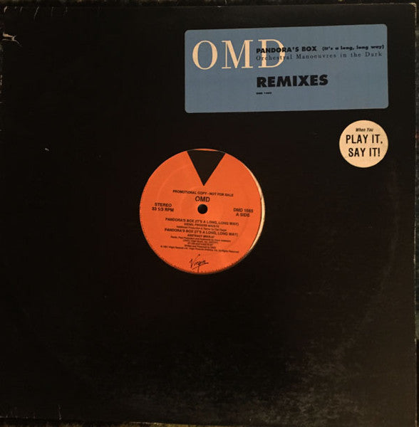 OMD* : Pandora's Box (It's A Long, Long Way) (Remixes) (12", Promo)