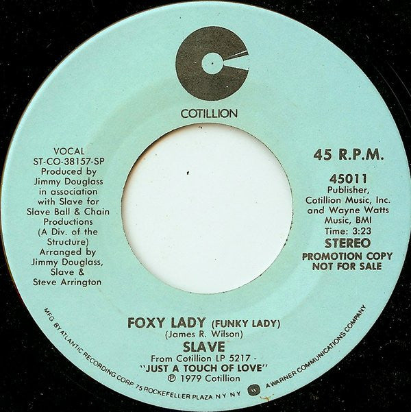 Slave : Foxy Lady (Funky Lady) (7", Mono, Promo, Spe)