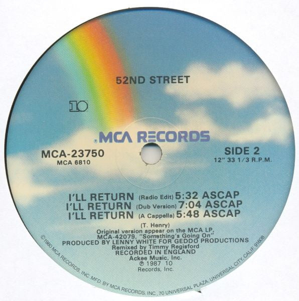 52nd Street : I'll Return (12")