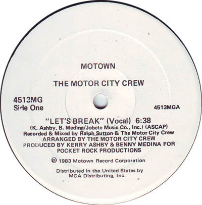 The Motor City Crew : Let's Break (12", Promo)