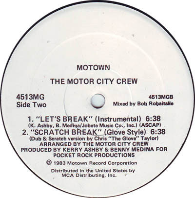 The Motor City Crew : Let's Break (12", Promo)