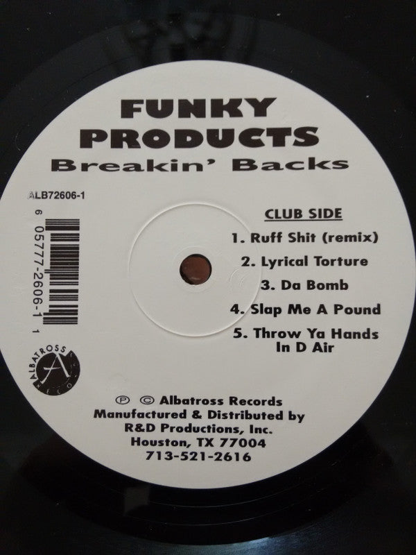 The Funky Products : Breakin' Backs (LP, Album)