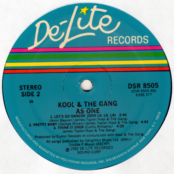 Kool & The Gang : As One (LP, Album, 26 )