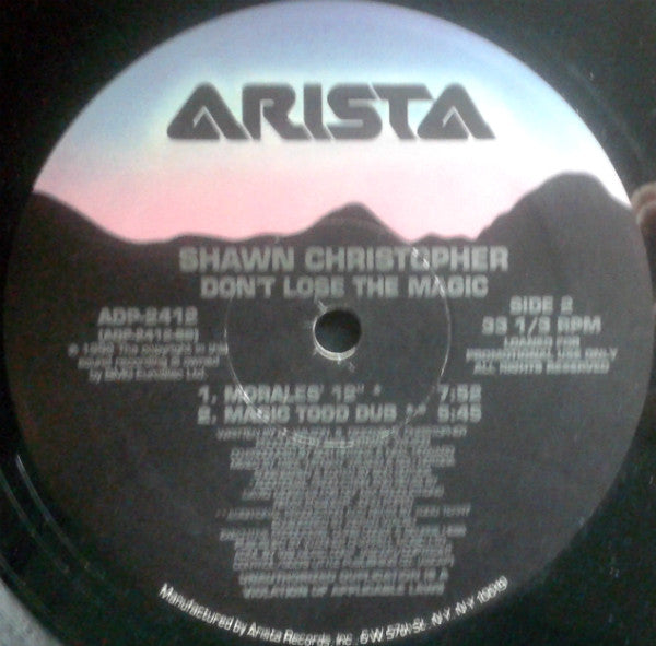 Shawn Christopher : Don't Lose The Magic (12", Promo)