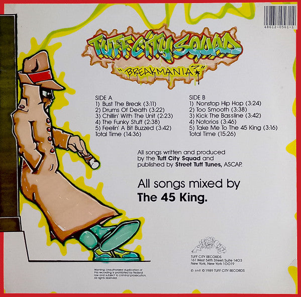 Tuff City Squad : Breakmania (LP, Album, Promo)