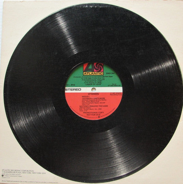 Spinners : Medley: Yesterday Once More / Nothing Remains The Same (12", Mixed, Promo)