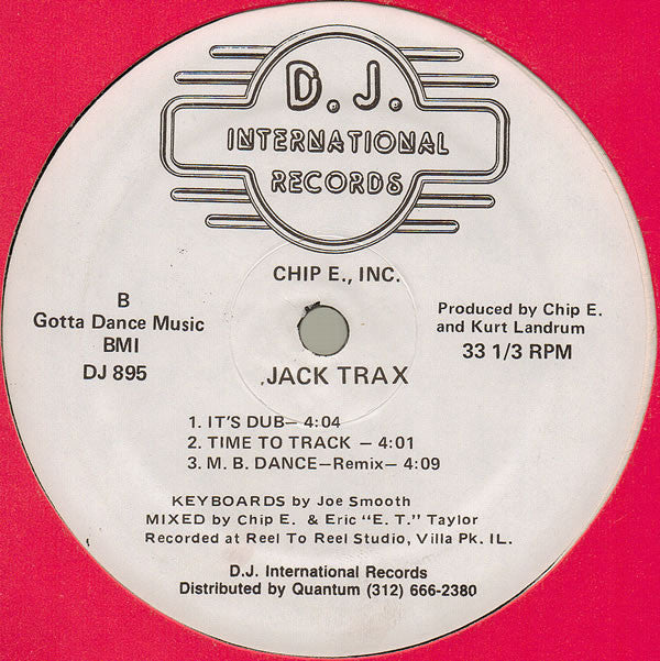 Chip E., Inc.* : Jack Trax (12")