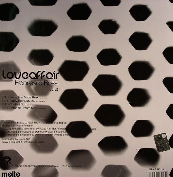 Francesco Rossi : Loveaffair Part 2 (12")