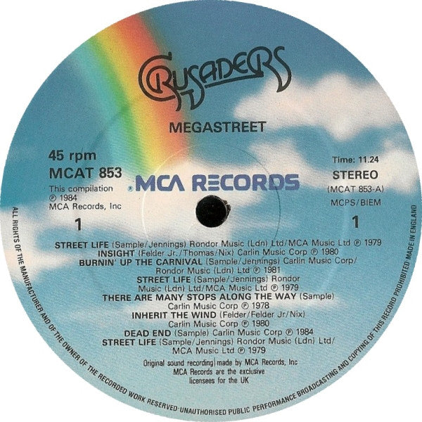 The Crusaders : Megastreet / Night Ladies (12", Single)