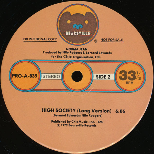 Norma Jean* : High Society (12", Promo)