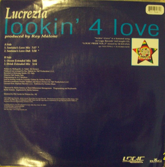 Lucrezia : Lookin' 4 Love (12")