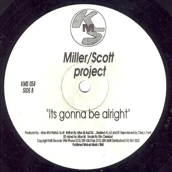 Miller / Scott Project : It's Gonna Be Alright (12")