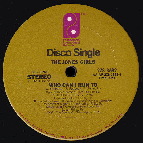 The Jones Girls : You Gonna Make Me Love Somebody Else (12", Single)
