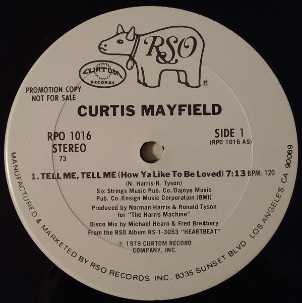Curtis Mayfield : Tell Me, Tell Me (How Ya Like To Be Loved) (12", Promo)