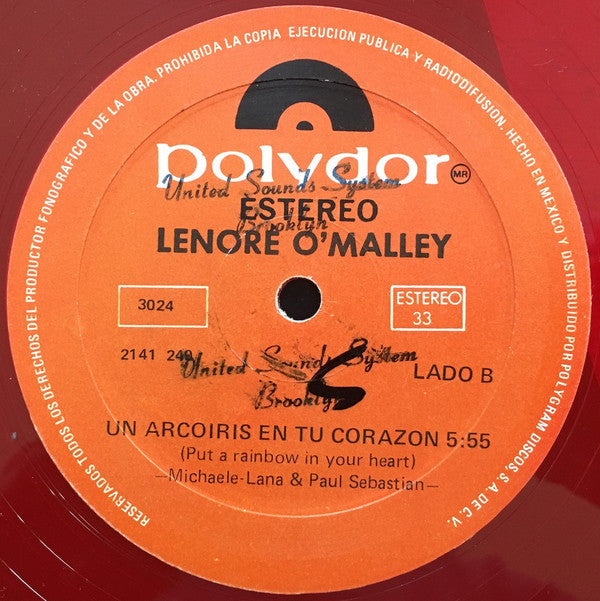 Lenore O'Malley : Primero....Se Mujer (First Be A Woman) (12", Maxi, Red)
