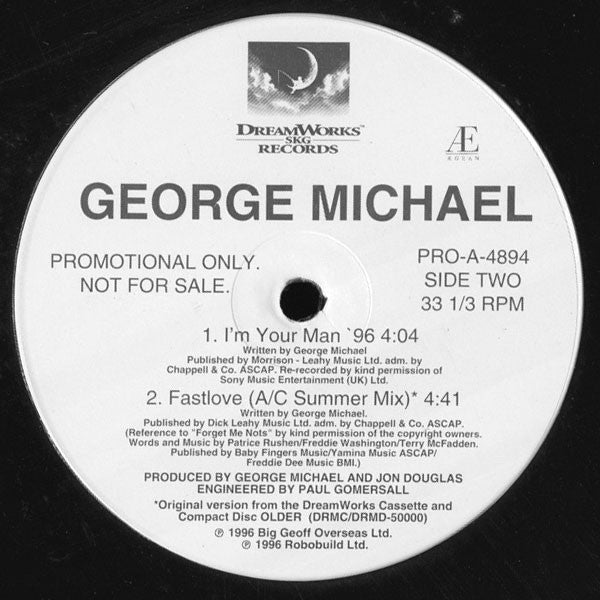 George Michael : Fastlove (12", Promo)