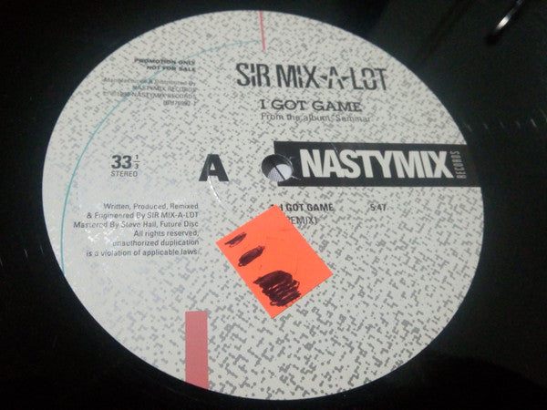 Sir Mix-A-Lot : I Got Game (12", Promo)