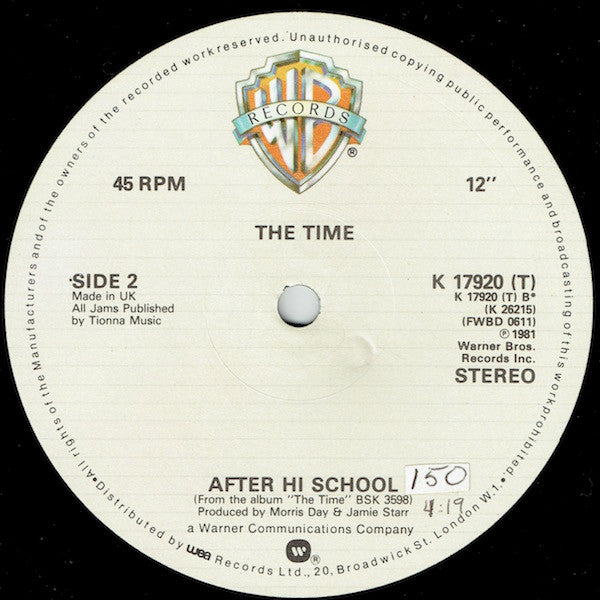 The Time : Cool (12")