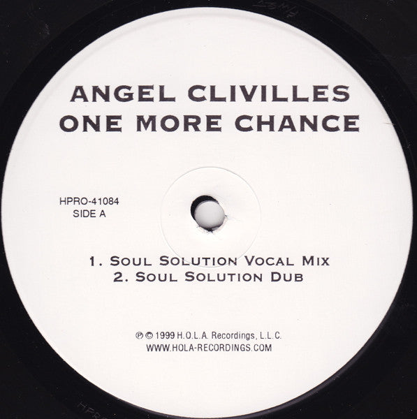 Angel Clivilles : One More Chance (12", Promo)