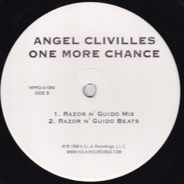 Angel Clivilles : One More Chance (12", Promo)
