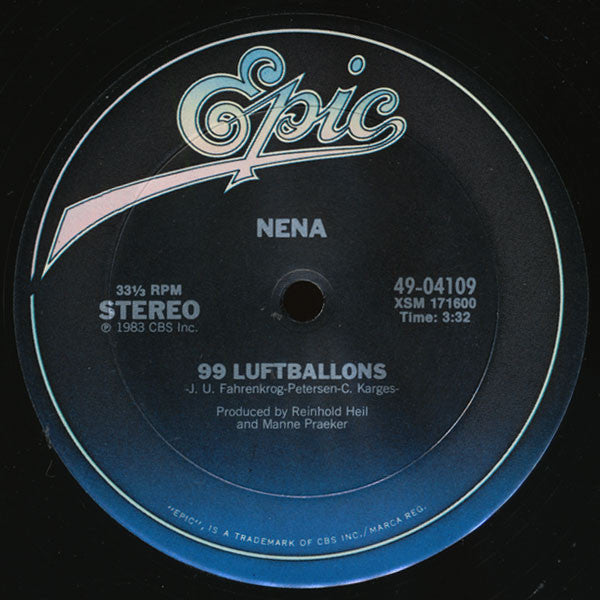 Nena : 99 Red Balloons / 99 Luftballons (12", Single, Car)