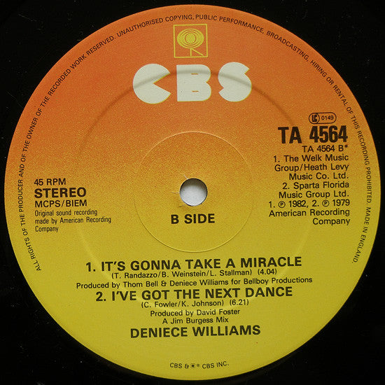 Deniece Williams : Black Butterfly (12")