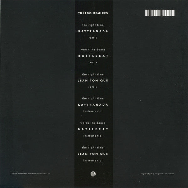 Tuxedo (6) : Tuxedo Remixes (12", EP, Cle)