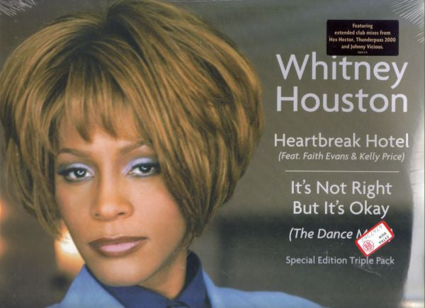 Whitney Houston Feat. Faith Evans & Kelly Price : Heartbreak Hotel / It's Not Right But It's Okay (The Dance Mixes) (3x12", S/Edition)