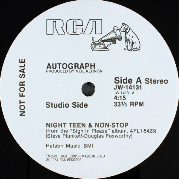 Autograph (2) : Night Teen & Non-Stop (12", Promo)