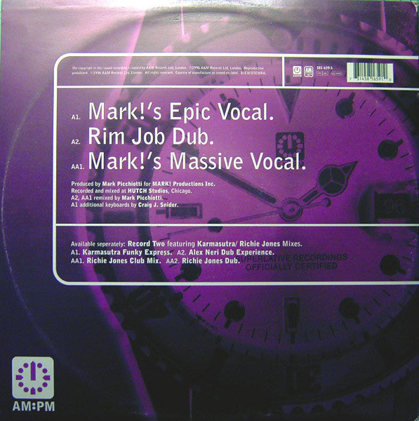 Future Force : What You Want (Mark Picchiotti Mixes) (12", One)