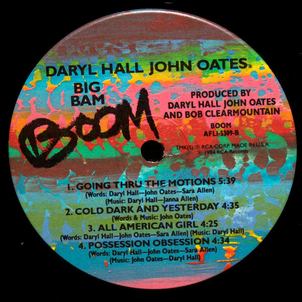 Daryl Hall & John Oates : Big Bam Boom (LP, Album, Ind)