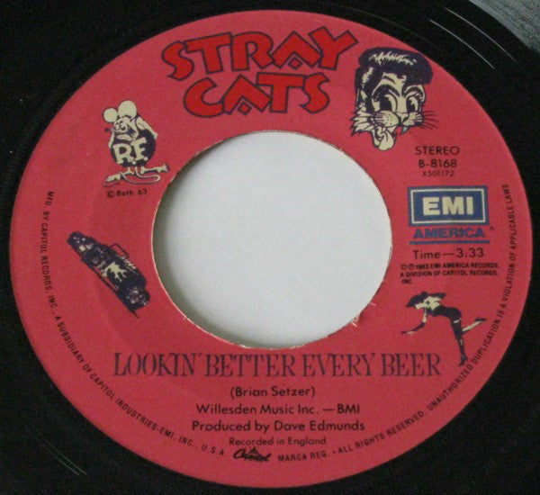 Stray Cats : (She's) Sexy + 17 (7", Single, Jac)