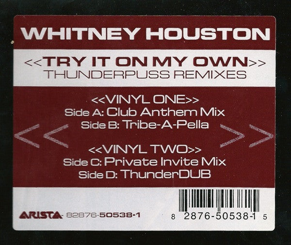Whitney Houston : Try It On My Own (Thunderpuss Remixes) (2x12")