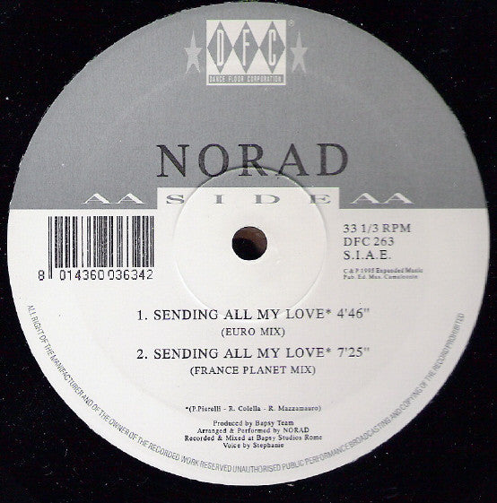 Norad : Sending All My Love (12")