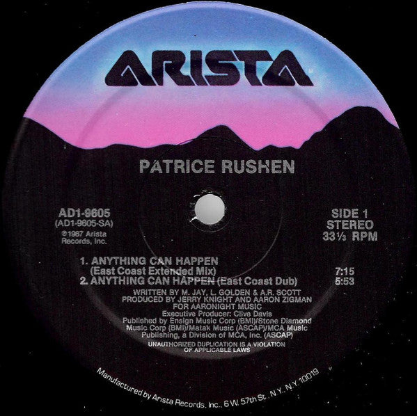 Patrice Rushen : Anything Can Happen (12")