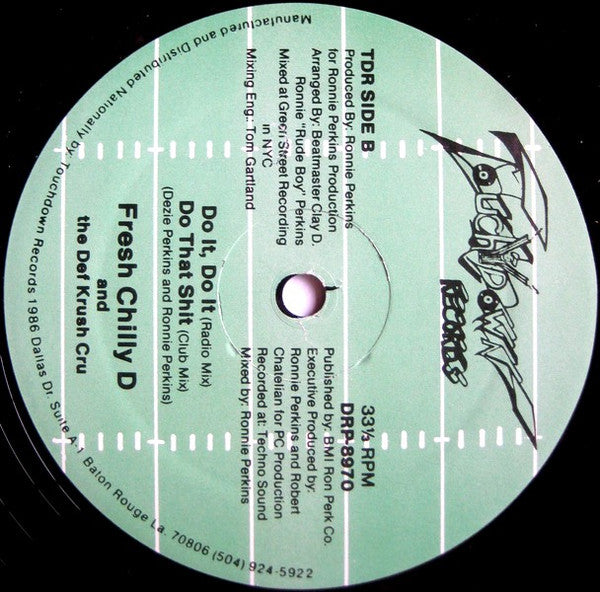 Fresh Chilly D And The Def Krush Cru : Can't Be Touched (12")
