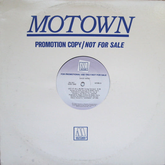 Dazz Band : Let It All Blow (12", Promo)