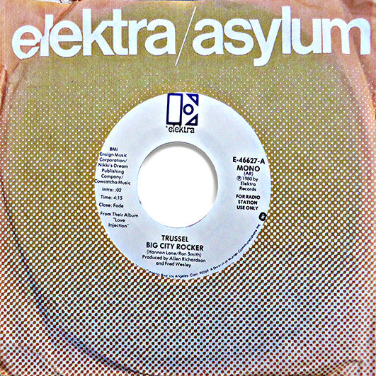 Trussel : Big City Rocker (7", Single, Mono, Promo)