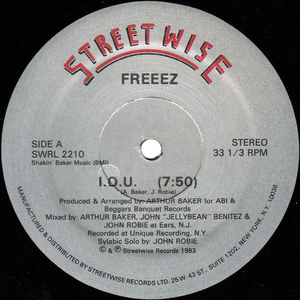 Freeez : I.O.U. (12")