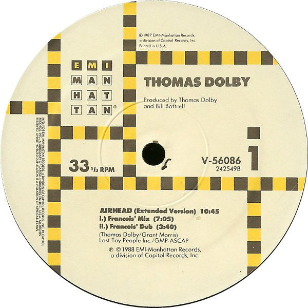 Thomas Dolby : Airhead (12", All)