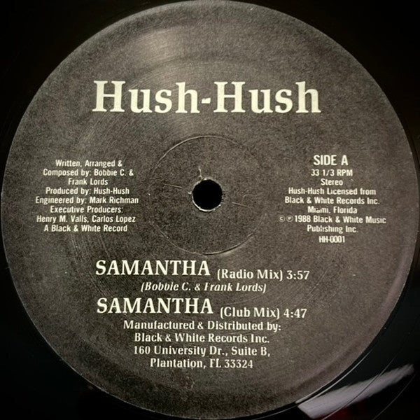 Hush-Hush (2) : Samantha (12")